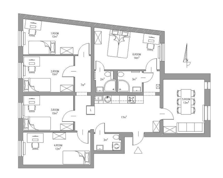 Archirent Apartament Warynskiego Danzica Esterno foto